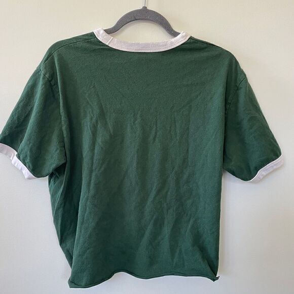 Vintage Abercrombie and Fitch Reworked cropped tie T-shirt - Picture 4 of 8
